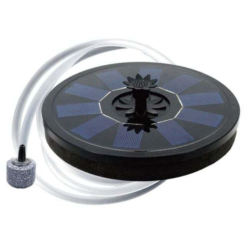 foto del prodotto aeratore solare per laghetti, pompa per ossigeno con tubo dell'aria e galleggiante a bolle, aeratore per acquari, fontana