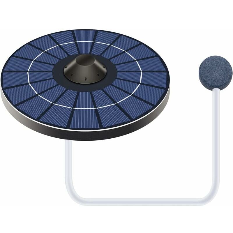 foto del prodotto aeratore solare per laghetto, pompa per ossigeno con tubo dell aria e pietra galleggiante a bolle, aeratore per laghetto, ossigenatore per acquario,