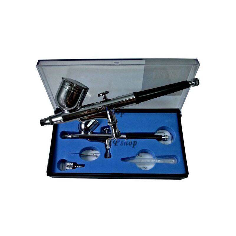 foto del prodotto aerografo doppia azione tratto fine 0,3mm per compressore aeropenna hd 130