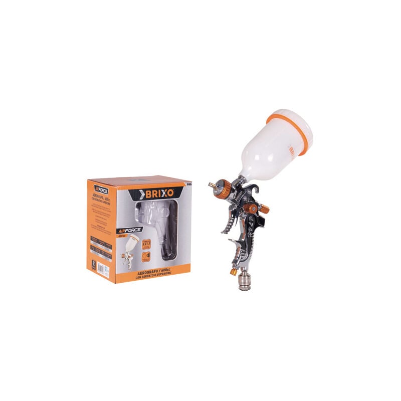 foto del prodotto aerografo pistola spray per verniciare airforce 600 cc brixo