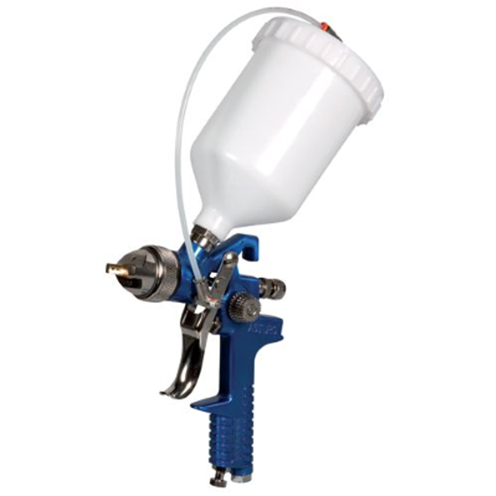 foto del prodotto aerografo serbatoio superiore 600cc b p h827 p 1,7mm verniciatura spray asturo