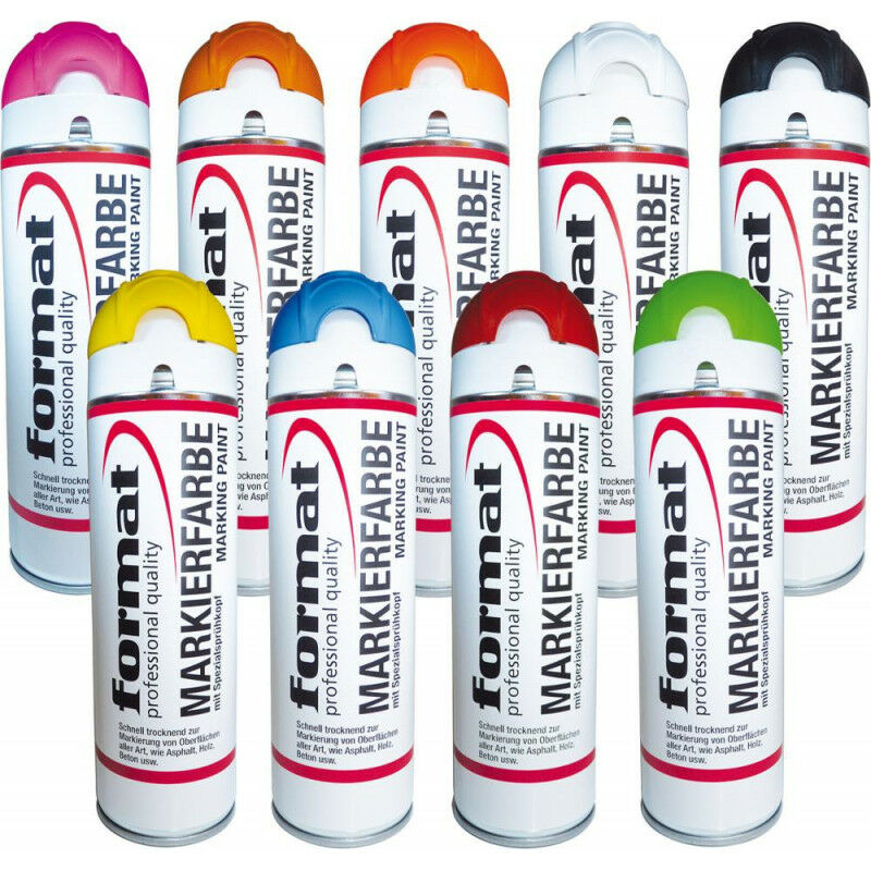 foto del prodotto aerosol di costruzione fluorescente arancione da 500 ml