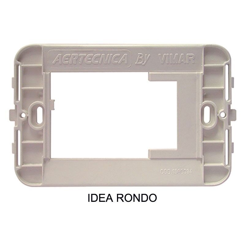 foto del prodotto aertecnica supporto adattatore per placca vimar idea rondo, avorio na676 
