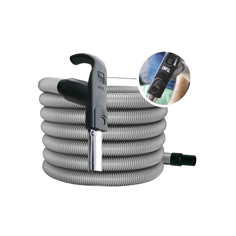foto del prodotto aertecnica tubo flessibile 9 mt. elettrificato quick flow con interruttore per avviamento centrale aspirante e variatore di velocit ap239