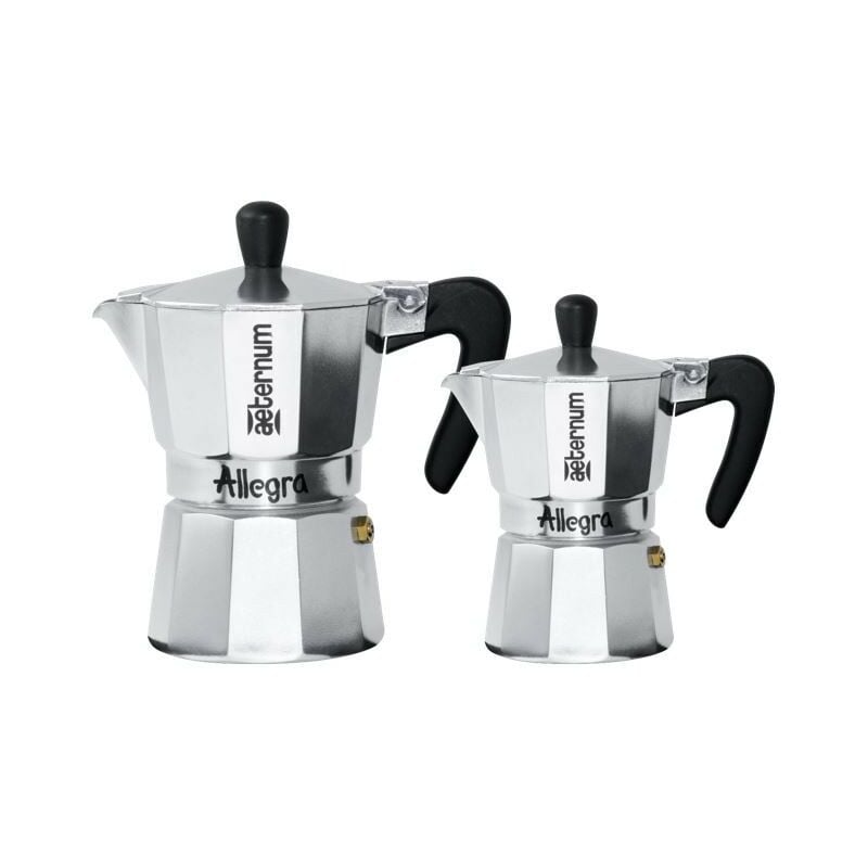 foto del prodotto aeternum caffettiera allegra aeternum caffettiera allegra duo 1 e 3 tazze - alluminio
