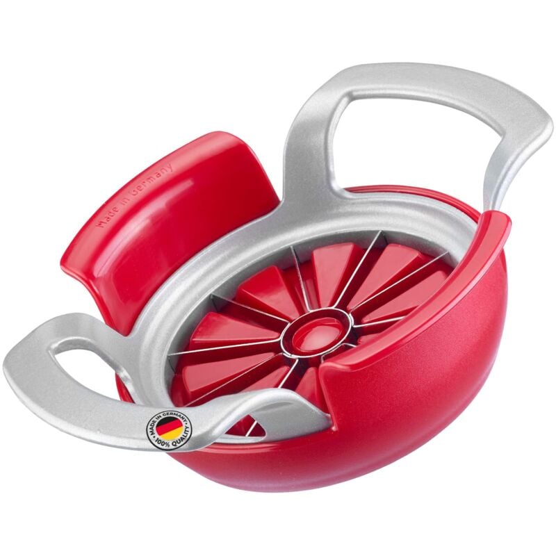 foto del prodotto affettamela affettapera con piattino, alluminio acciaio inox plastica, divisorex spezial, argento rosso, 51112260 westmark
