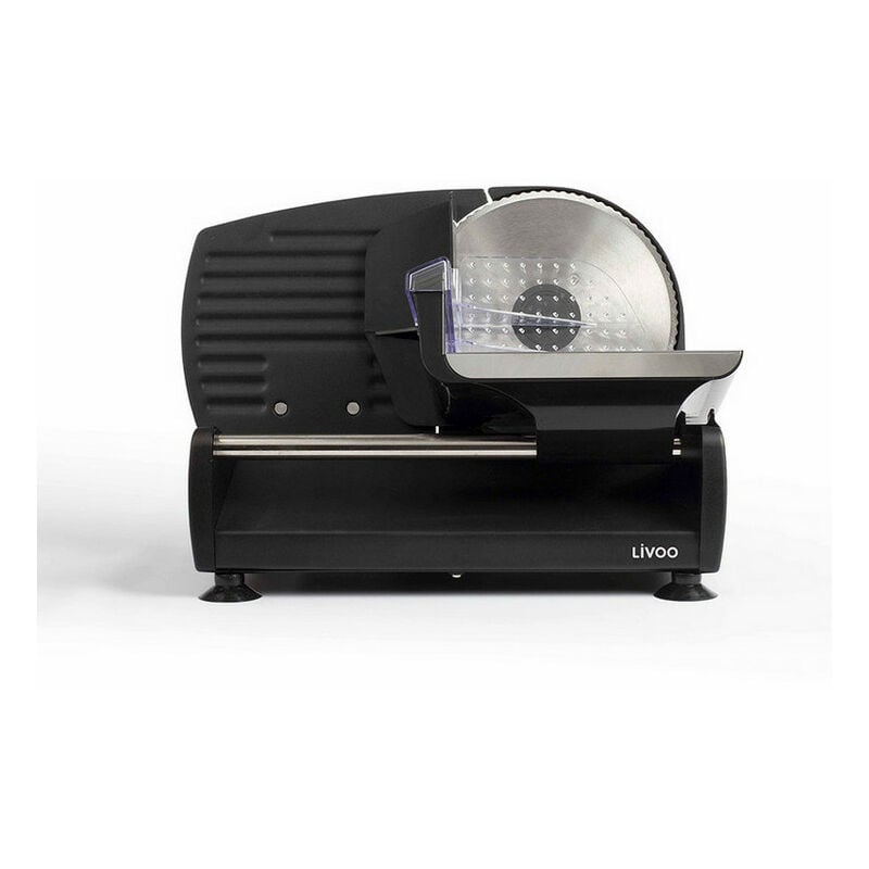 foto del prodotto affettatrice elettrica 150w 19cm nera dom396 livoo