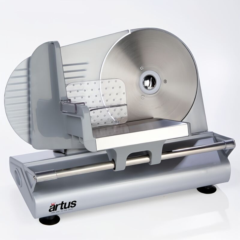 foto del prodotto affettatrice elettrica artus af22 lama inox 220mm,potenza 150w,spessore regolabile