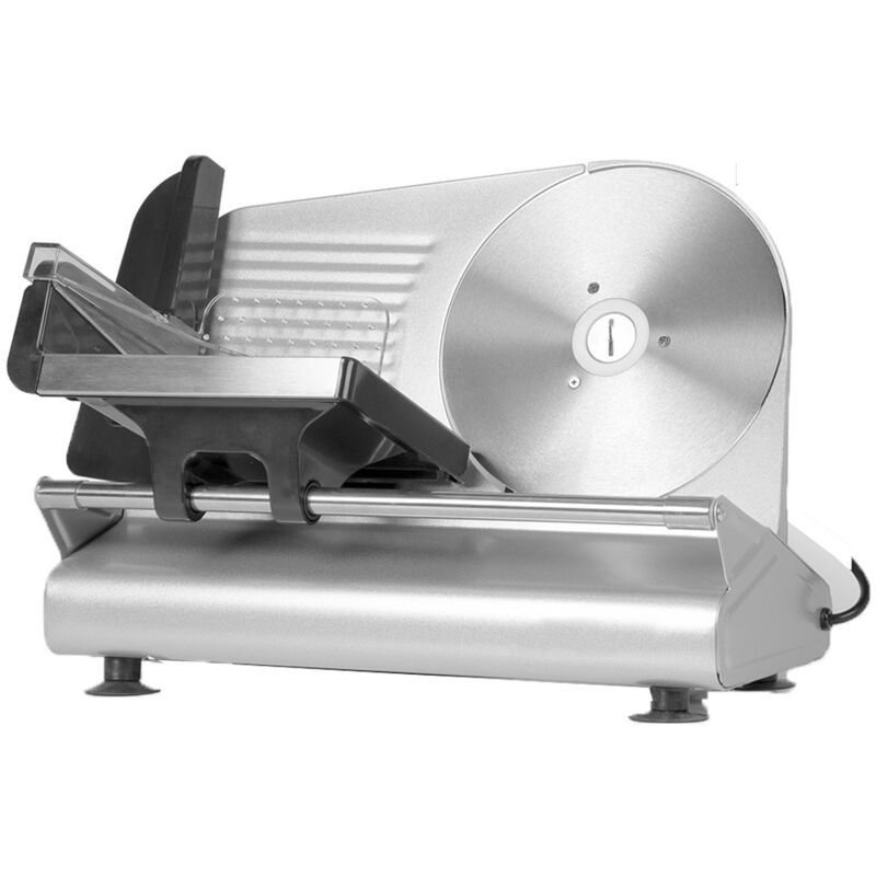 foto del prodotto affettatrice elettrica lama cm 22 affetta taglia salumi pane formaggio 150w per casa comoda per tutti gli usi in acciaio dictrolux