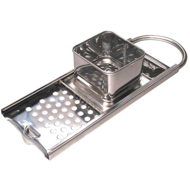 foto del prodotto affettatrice per spaetzle in acciaio inox kelomat con guida per l impasto