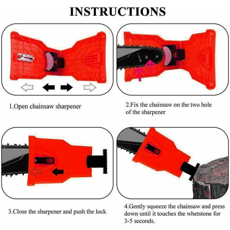 foto del prodotto affilacatene per motoseghe con kit di 3 pietre per affilare affilacatene per motoseghe kit per affilatura catene per motoseghe affilacatene per