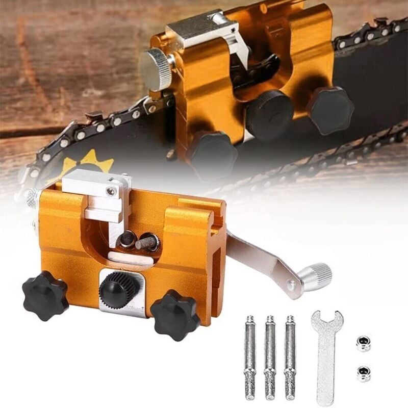 foto del prodotto affilacatene professionale manuale affila catena motosega affilatrice portatile