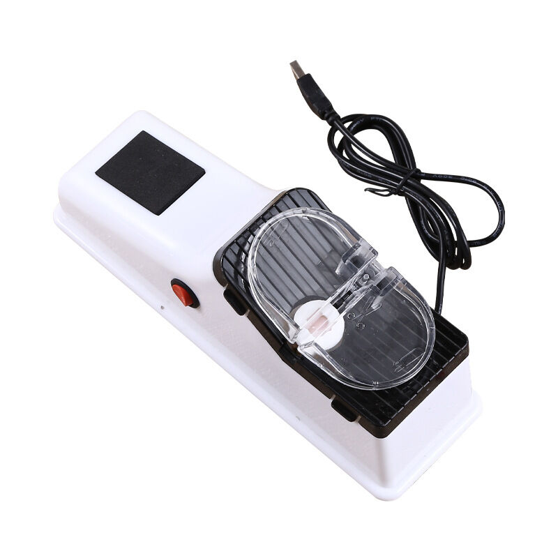 foto del prodotto affilacoltelli elettrico usb regolabile per coltelli da cucina, coltelli multiuso, forbici, affilatura, lame bianche a grana media e fine, 1 pz.