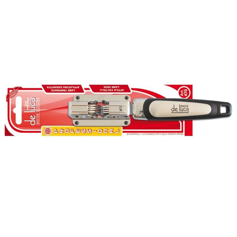foto del prodotto affilacoltelli inox professional contati set 5 pezzi de luca coltellerie