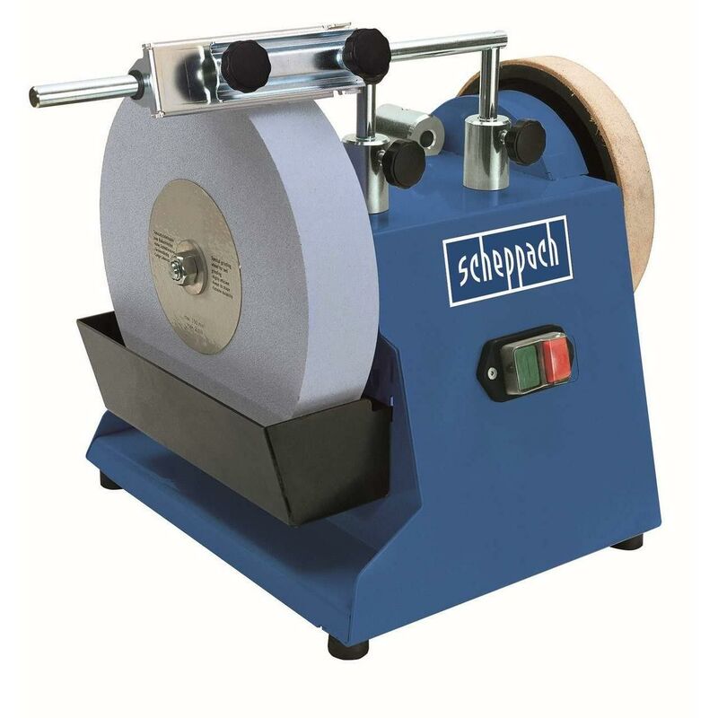 foto del prodotto affilatrice a umido acqua scheppach tiger 2500 affila coltelli forbici mola