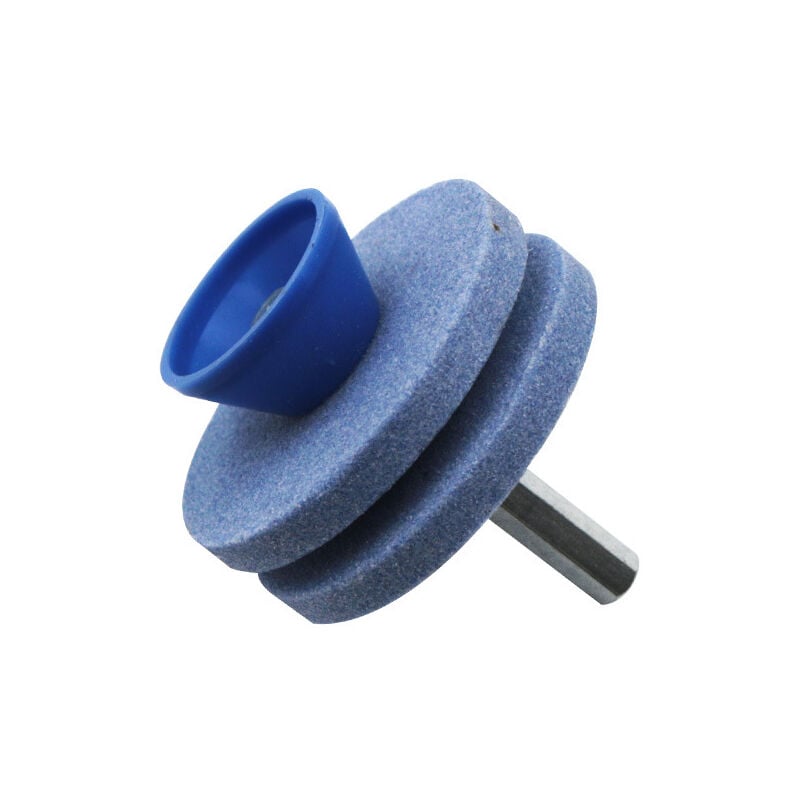 foto del prodotto affilatrice per lame di tosaerba, mola per affilatura di utensili da giardino, affilatrice di ricambio per utensili da tosaerba (blu)