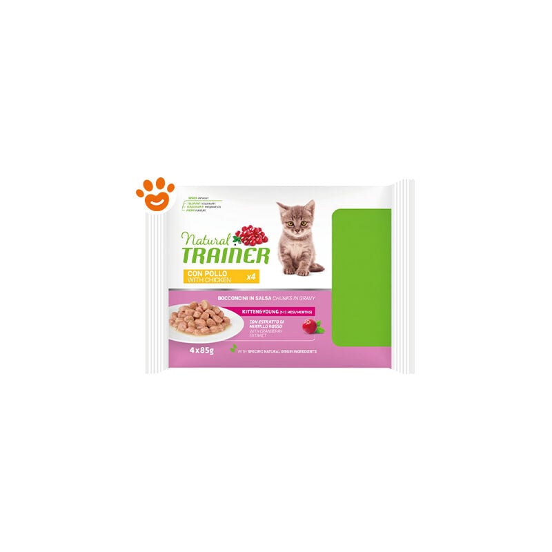 foto del prodotto affinity natural trainer cat w flowpack kitten young pollo in salsa affinity natural trainer cat w flowpack kitten young pollo in salsa