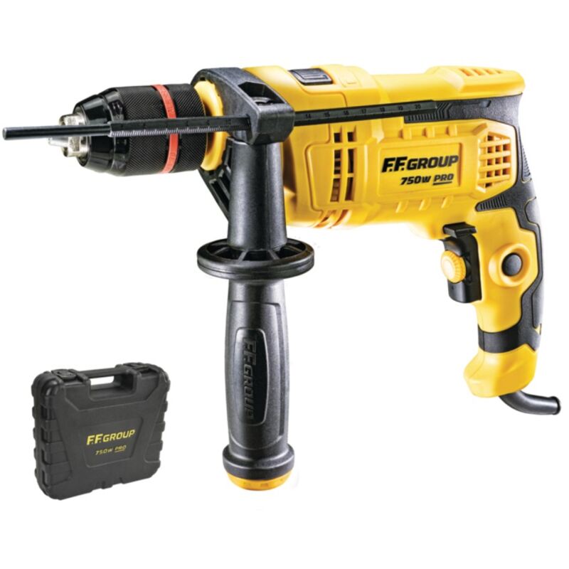 foto del prodotto aflex ff group id 750 pro trapano a percussione da 750w uso professionale