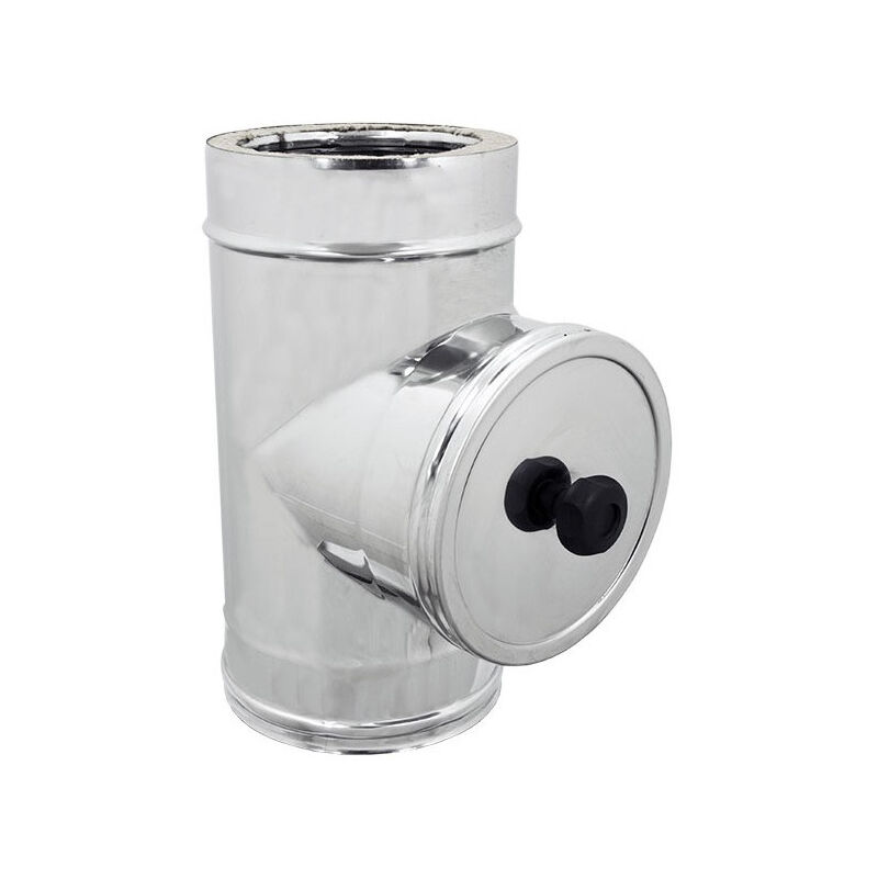 foto del prodotto aflex modulo di ispezione inox t 90 doppia parete di 100 de 150 mm