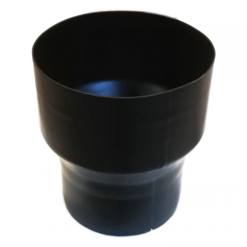 foto del prodotto aflex raccordo aumento maschio femmina colore nero per stufa a legna, diametro f 160 m 130 mm