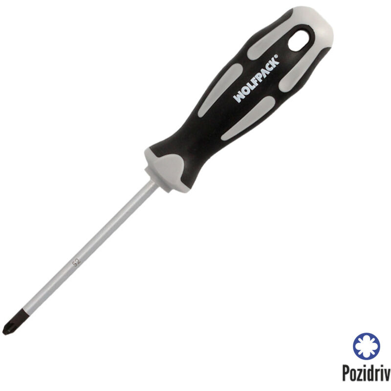 foto del prodotto aft cacciavite pozidriv acciaio s2 impugnatura tpr bi materiale. dimensioni pz 2 x 6 x 100 mm. din5262.