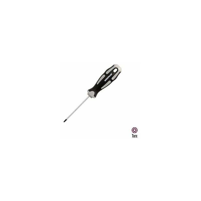 foto del prodotto aft cacciavite torx antimanomissione acciaio s2 manico tpr bimateriale. misura t09 x 3,0 x 75 mm.