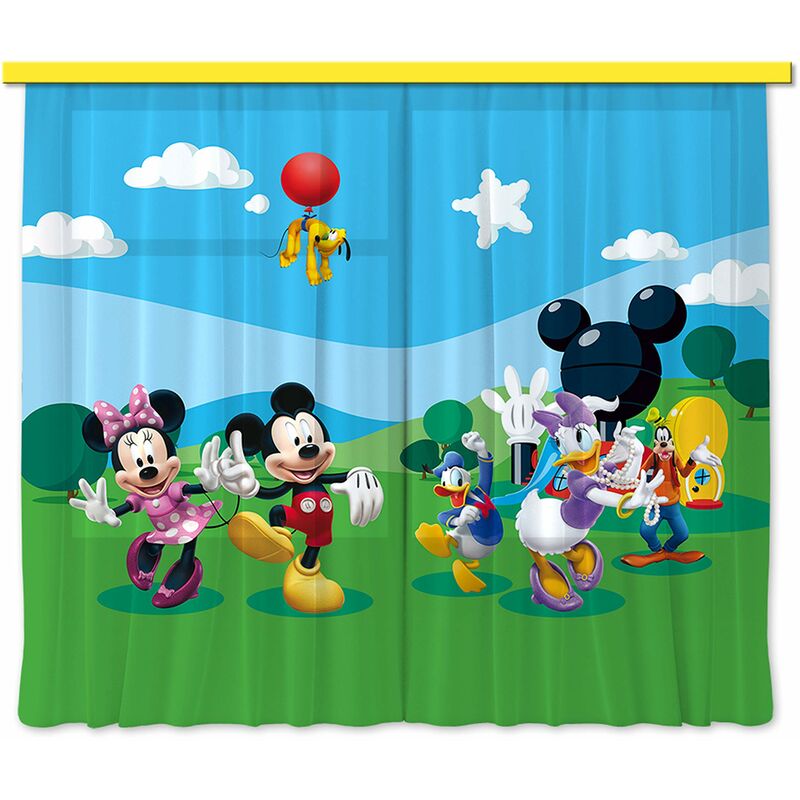 foto del prodotto ag art disney mickey mouse coppia di tende per la cameretta 180x160 cm