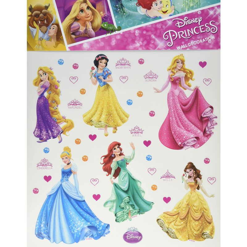foto del prodotto ag design dks 1080 delle principesse disney, adesivi da parete, 30 x 30 cm parte 1, carta, colorato, 30 x 30 cm