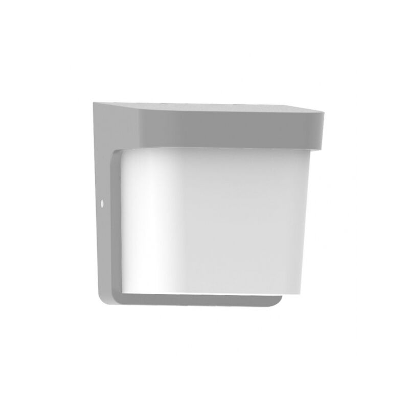 foto del prodotto agar lampada da parete per esterni 1xe27 grigio ip65 in policarbonato 17x17x14 cm