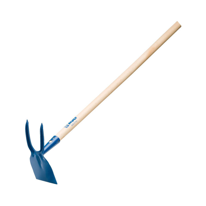 foto del prodotto agef - zappetta bidente quadro con manico mod.lusso. prezzo per 1 pezzo.