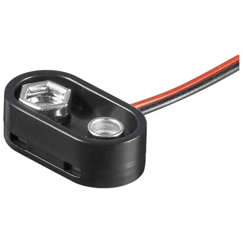 foto del prodotto aggancio per batteria 9 volt con cavo di connessione 24,5 x 12,8 mm