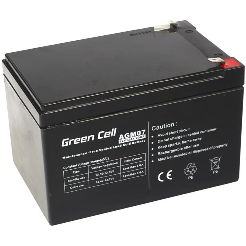 foto del prodotto agm batteria 12v 12ah batteria 12.000 mah piombo acido sigillato vrla green cell