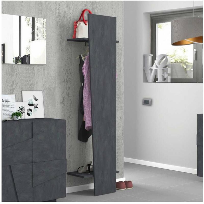 foto del prodotto ahd amazing home design appendiabiti moderno per ingresso 50x30x200cm galaxia colore ardesia
