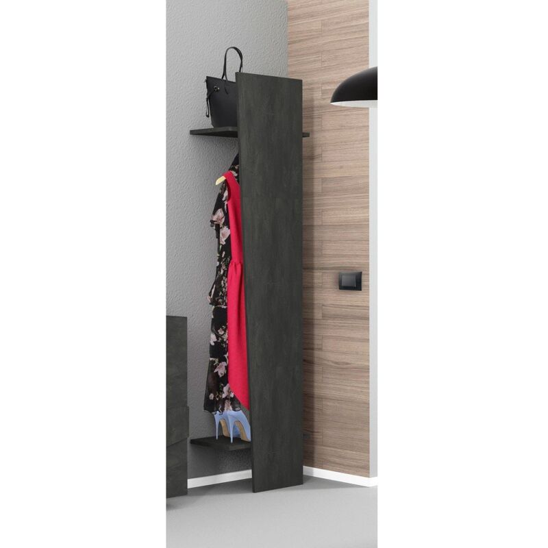 foto del prodotto ahd amazing home design appendiabiti moderno per ingresso 50x30x200cm pulse colore cemento
