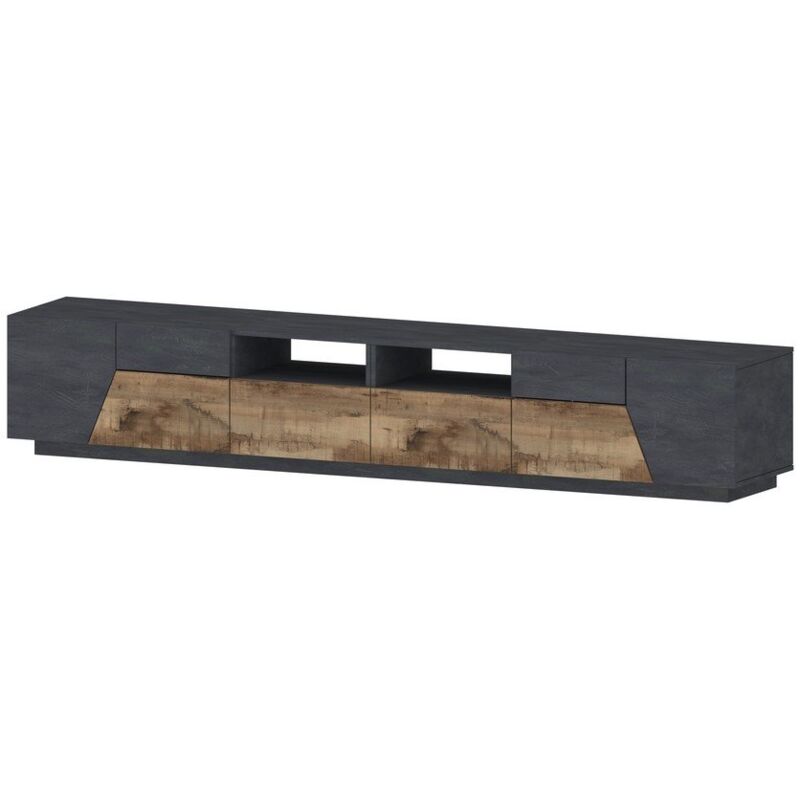foto del prodotto ahd amazing home design mobile porta tv moderno 260x43x46cm nebula colore report acero pereira