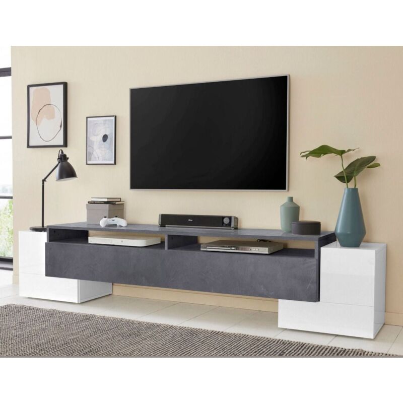 foto del prodotto ahd amazing home design porta tv eros linea comat in finitura ardesia