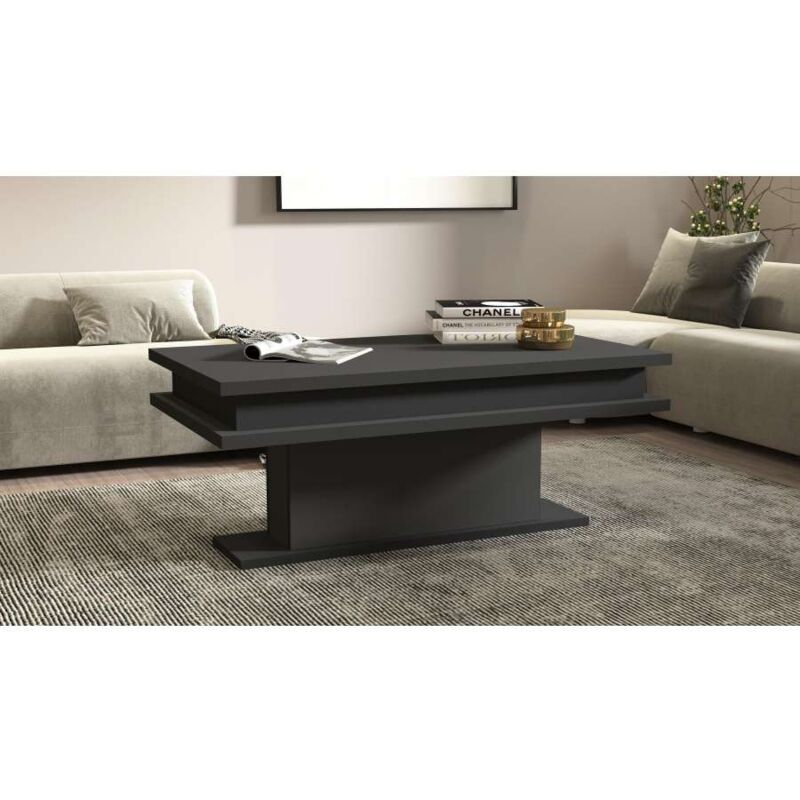 foto del prodotto ahd amazing home design - tavolo da caffè di design 100x55x42cm - eos - colore: antracite opaco