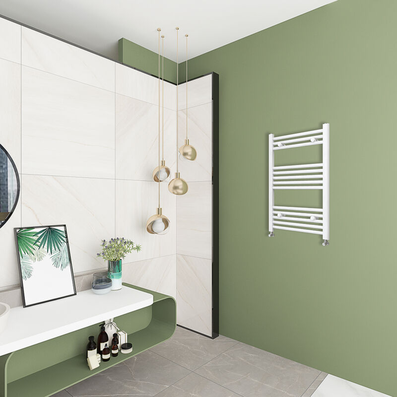foto del prodotto aica italy aicait riscaldamento idraulico 800x600mm scaldasalviette ad acqua calda termoarredo radiatore bianco interasse 55