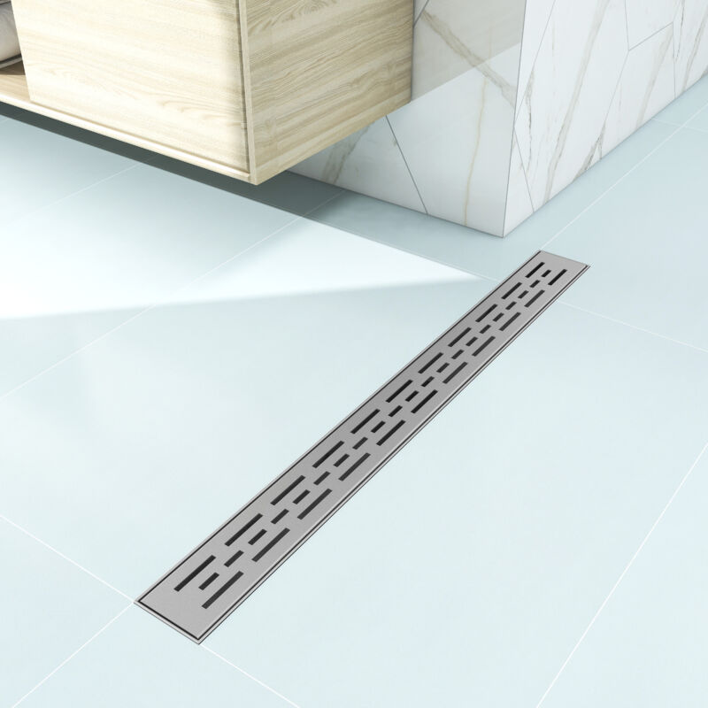 foto del prodotto aica italy canaletta di scarico per doccia in acciaio inox canalina doccia, canaletta doccia, canalina scarico doccia 50 cm, scarico lineare