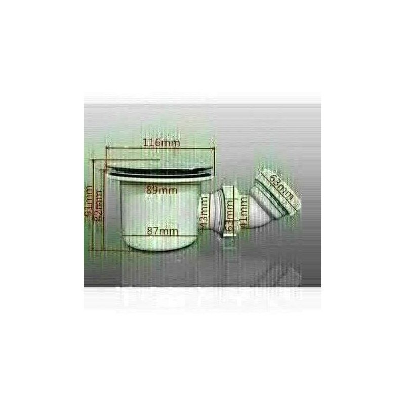 foto del prodotto aica italy sifone pilettone per scarico piatto doccia aica diametro 90mm acciaio inossidabile