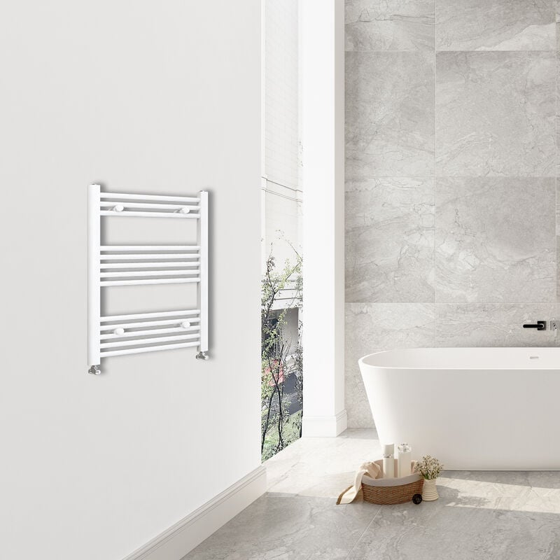 foto del prodotto aica termoarredo scaldasalviette bagno bianco radiatore da parete 800x550mm interasse 50cm