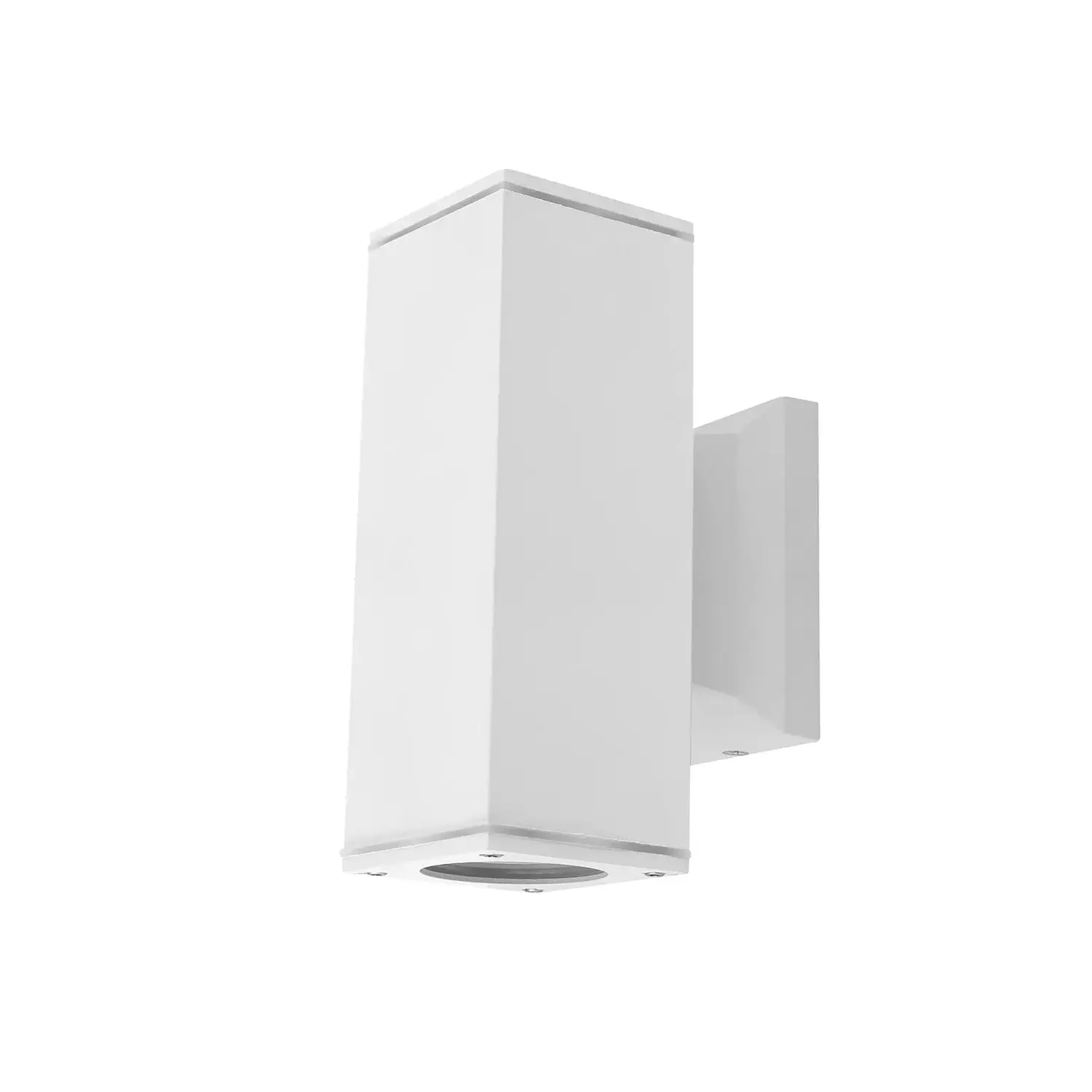 foto del prodotto aigostar applique doppio fascio luminoso in metallo 230v gu10 bianco 2 luci ip65