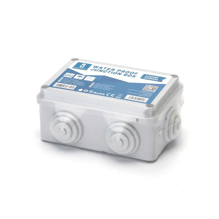 foto del prodotto aigostar cassetta derivazione esterno pressacavo impianto elettrico 120x80x50mm rettangolare