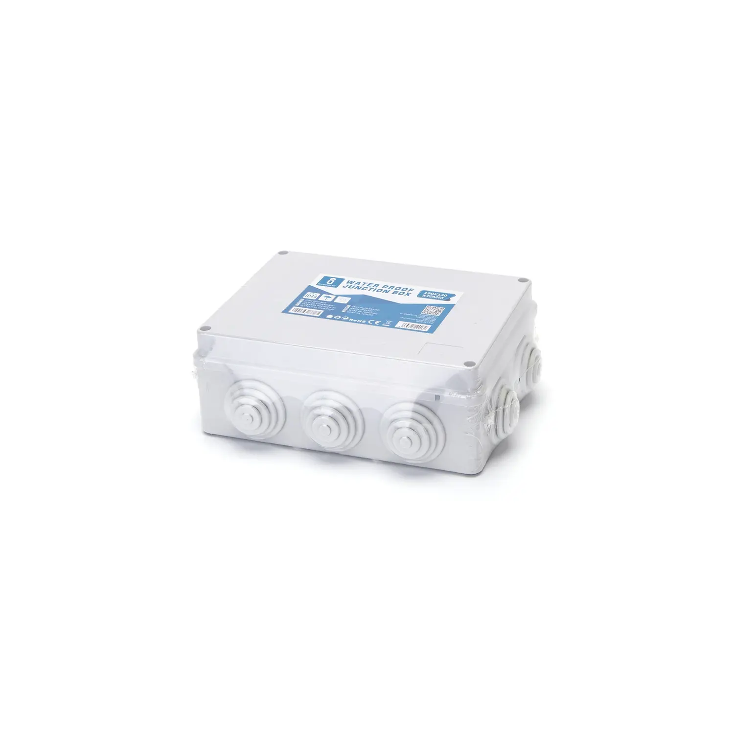 foto del prodotto aigostar cassetta derivazione esterno pressacavo impianto elettrico 190x140x70 mm rettangolare