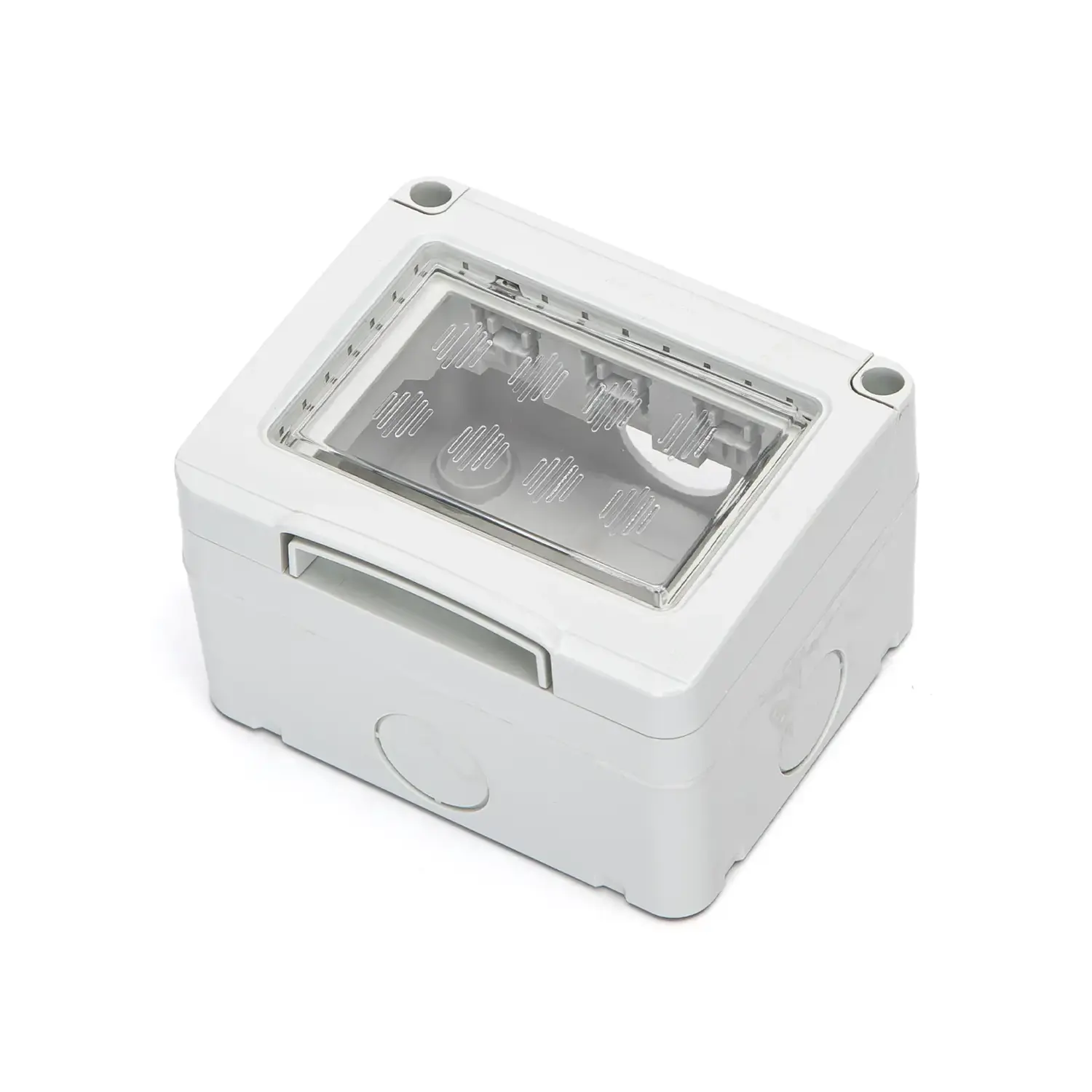 foto del prodotto aigostar cassetta elettrica stagna idrobox compatibile bticino matix 3 fori