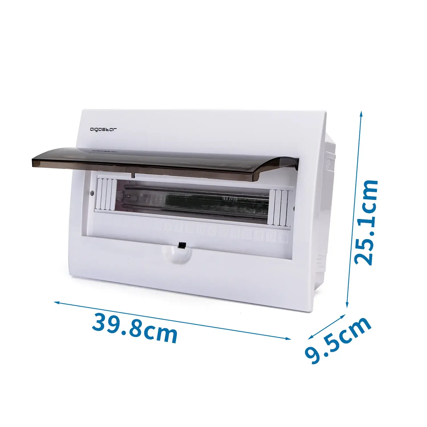 foto del prodotto aigostar centralino quadro elettrico da incasso din scatola interruttori moduli 18