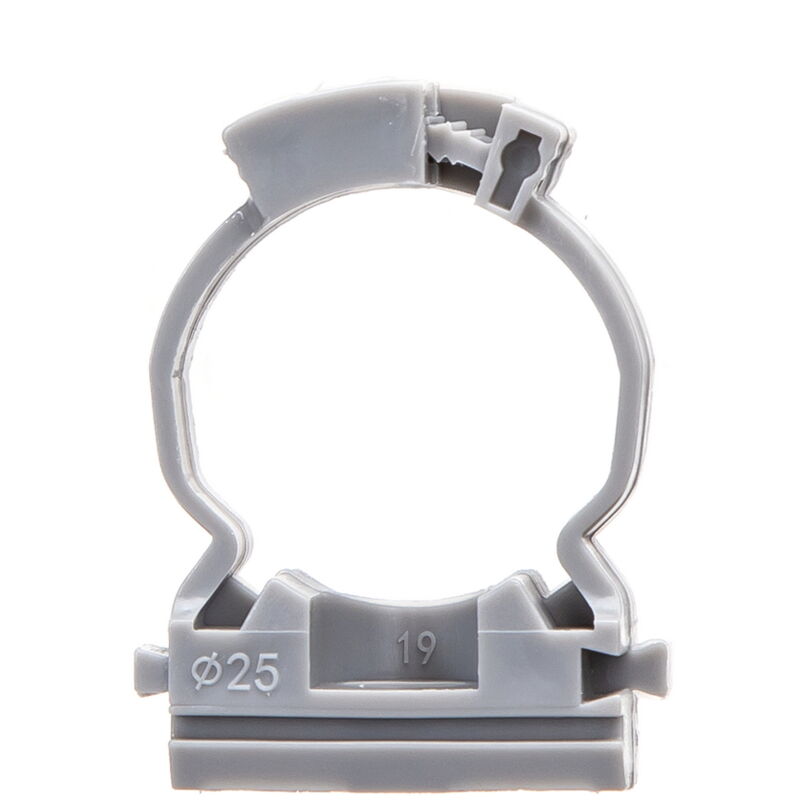 foto del prodotto aigostar clips fissatubo a collare per tubo 25mm grigio 10pz
