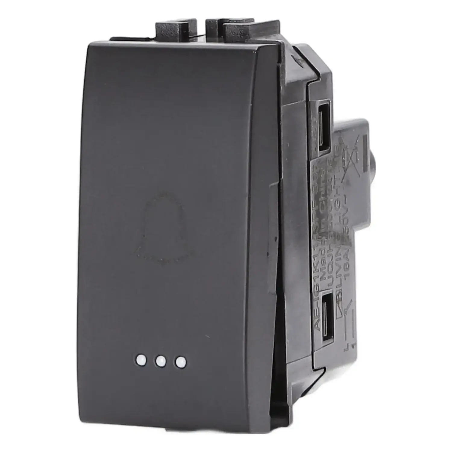 foto del prodotto aigostar compatibile bticino livinglight living international pulsante con simbolo nero