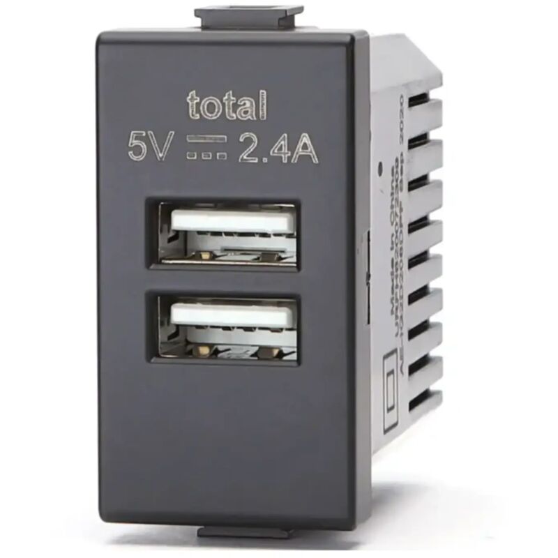 immagine 0 del prodotto aigostar compatibile matix 230volt 2.4a nero presa usb doppia