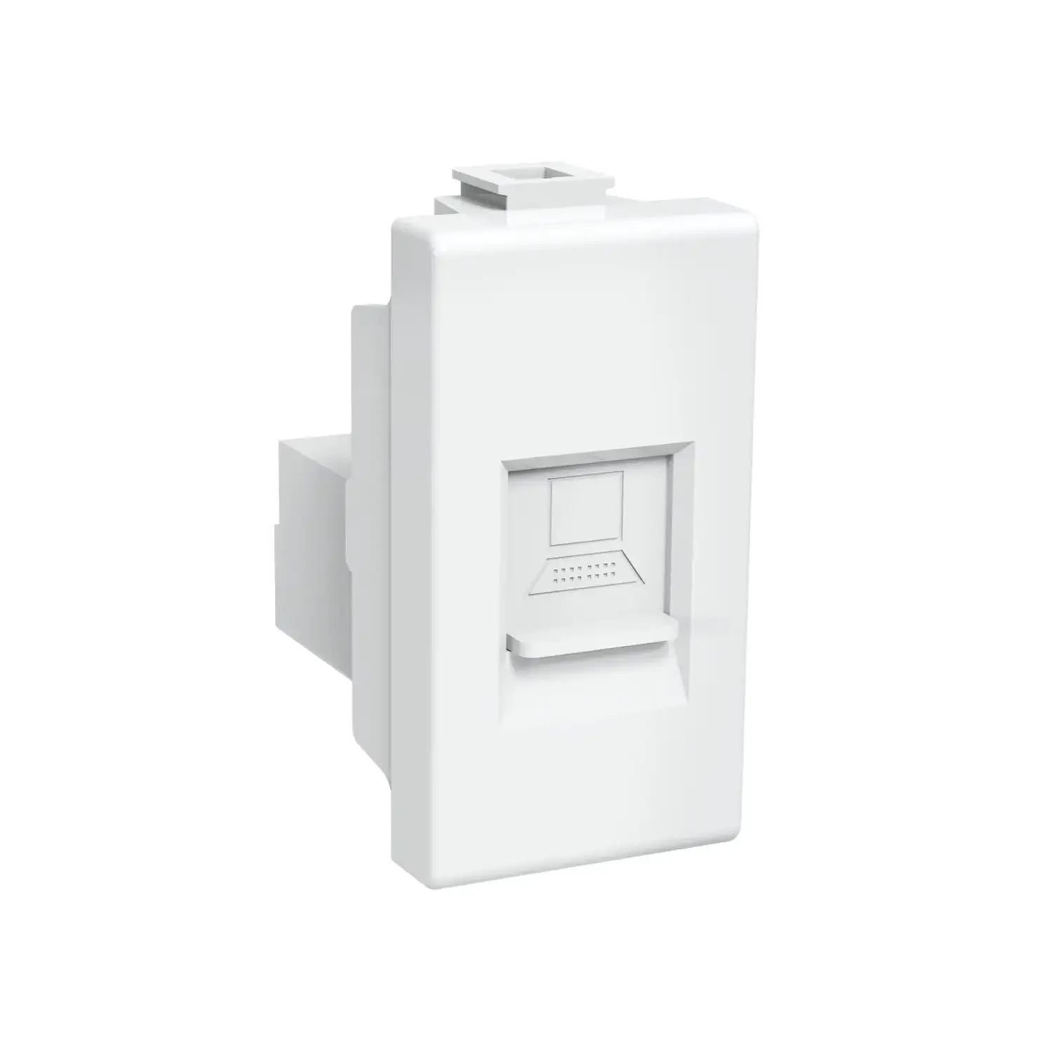 foto del prodotto aigostar compatibile matix presa rete rj45 bianco
